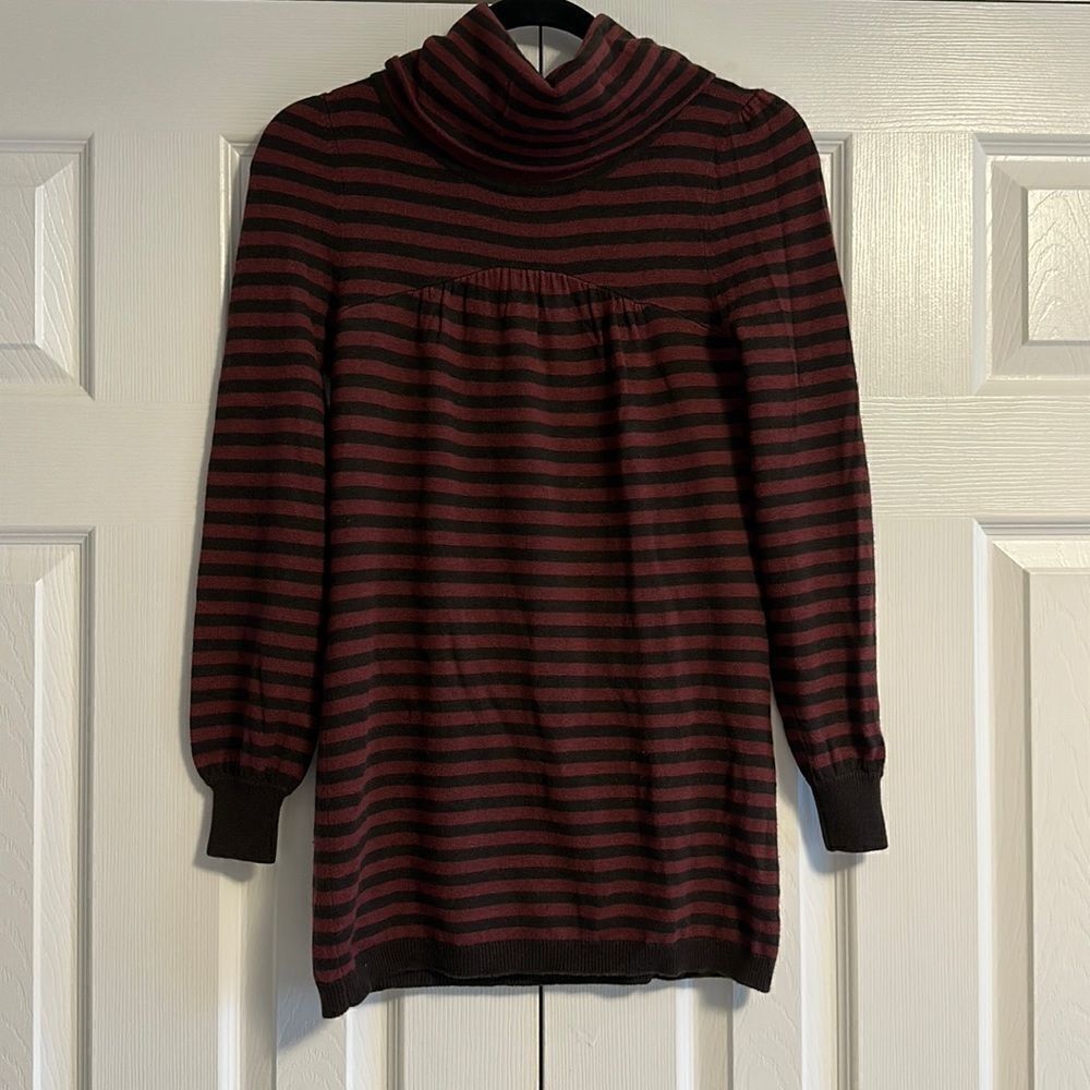 Ella Moss Women’s Turtleneck Striped Sweater